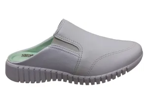 Comfortflex Tanya Womens Comfortable Closed Toe Open Back Mules Weather Resistant Finish