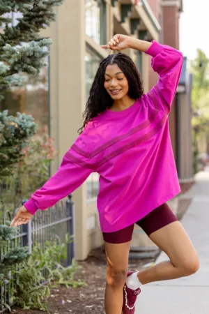 Power Moves Berry Sweatshirt MultiPocketDesign