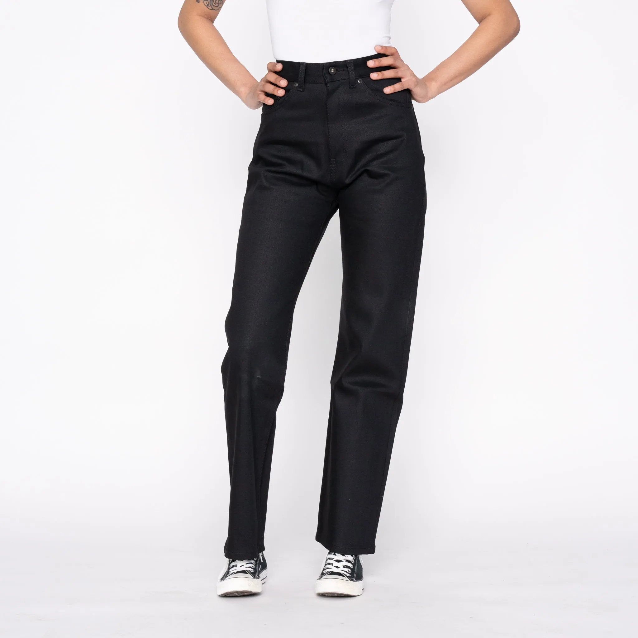 Women's - The Classic - Black Cobra Stretch Selvedge Cool Day Look Tailored Cut