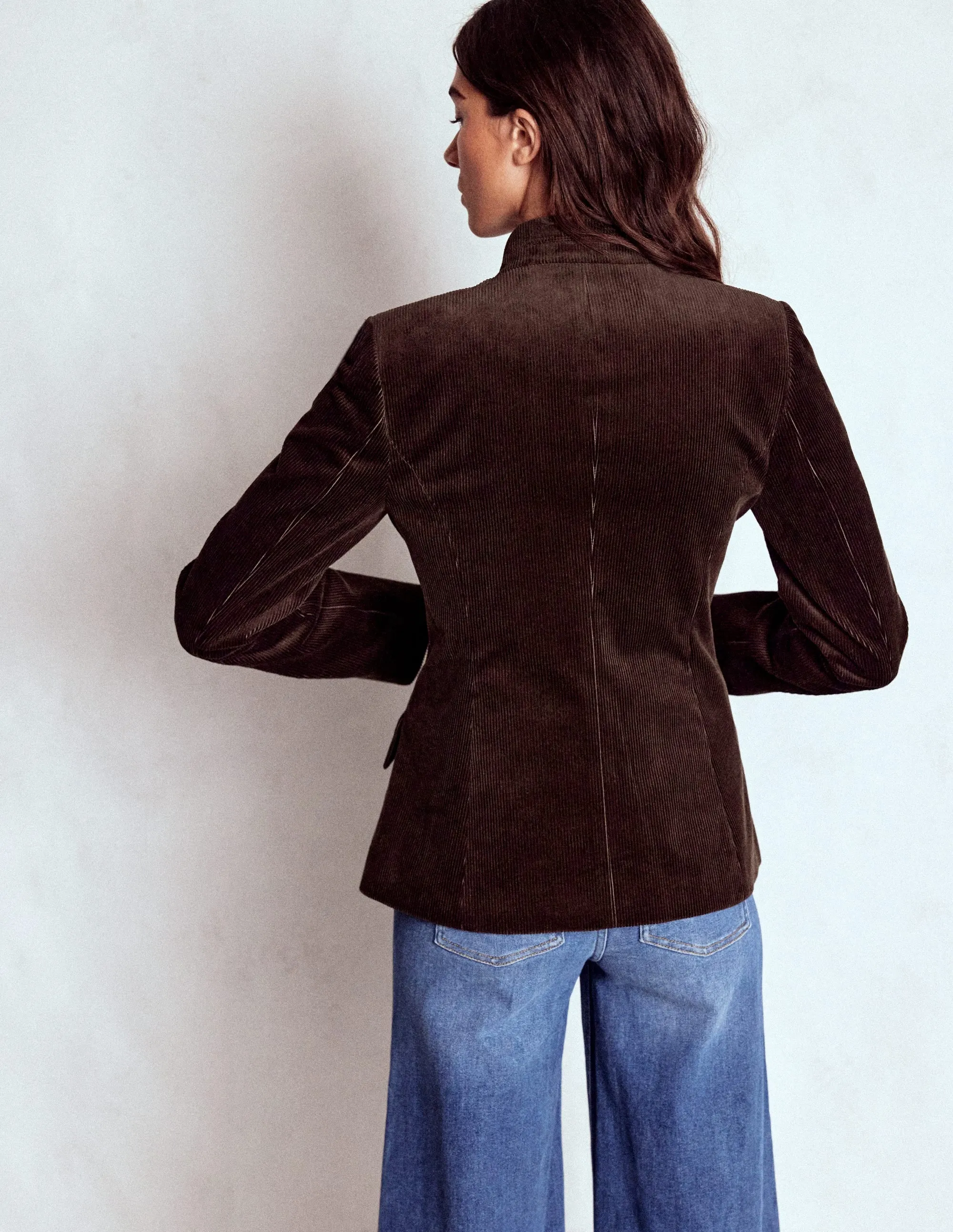 Military Cord Jacket-Espresso WrinkleFreeFinish