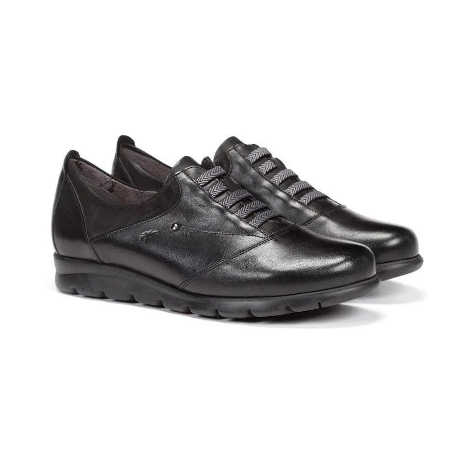 Break Time Comfort Walk Fluchos Women's Susan Black Leather