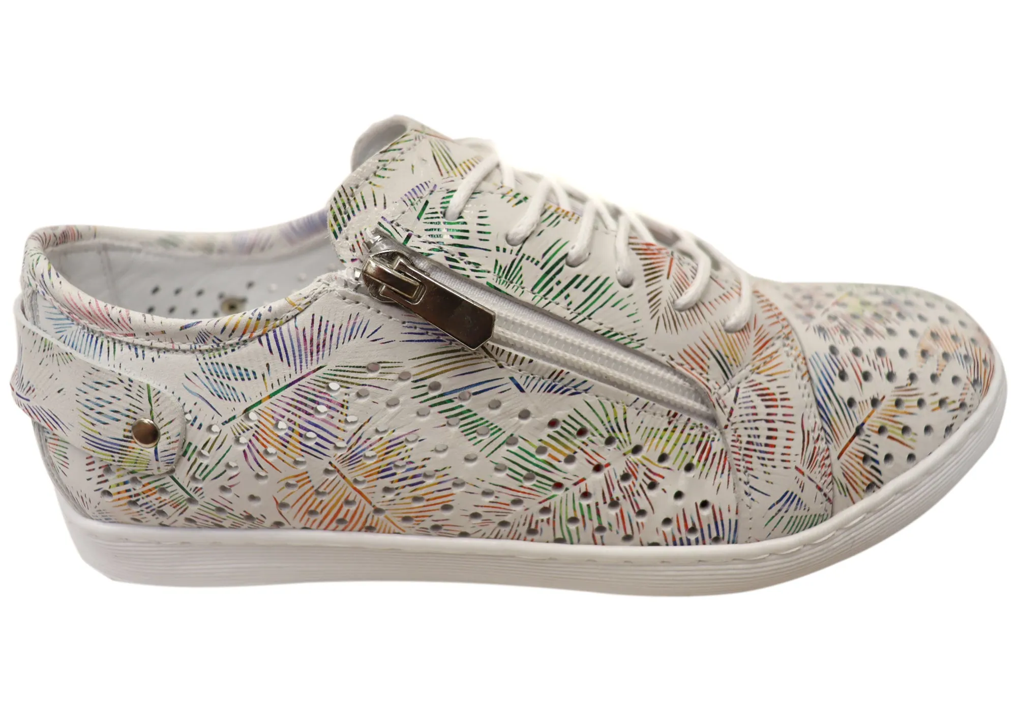 Impact Dispersing Heel Cabello Comfort EG17P Womens European Leather Casual Shoes