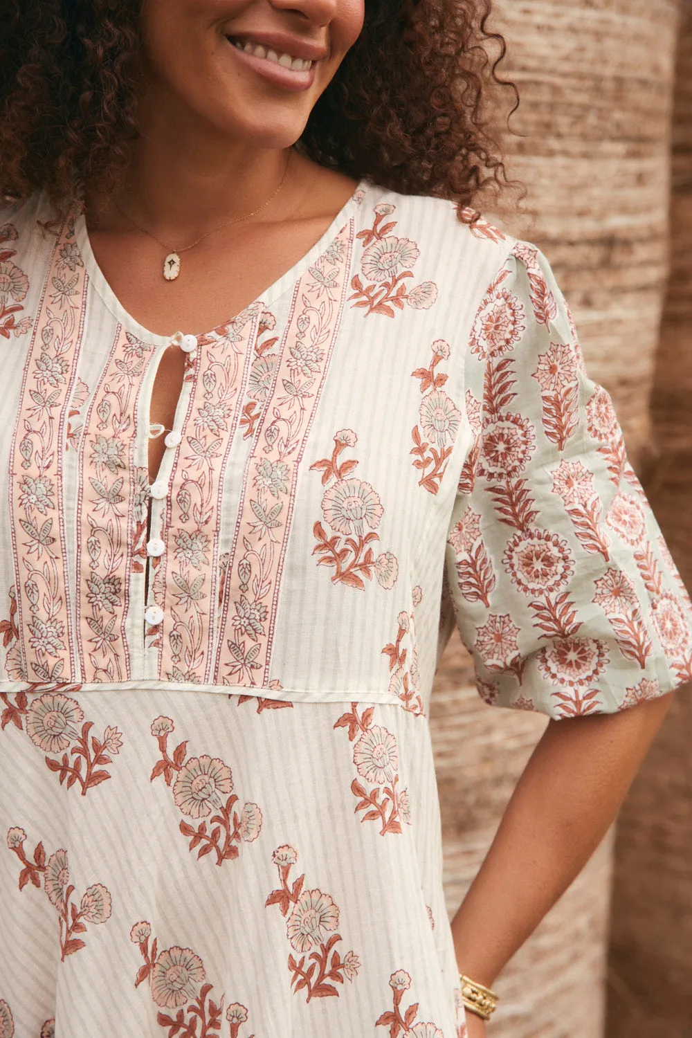 Bonnie Umbrella Dress in Fernwood Tailored Wear Lined interior