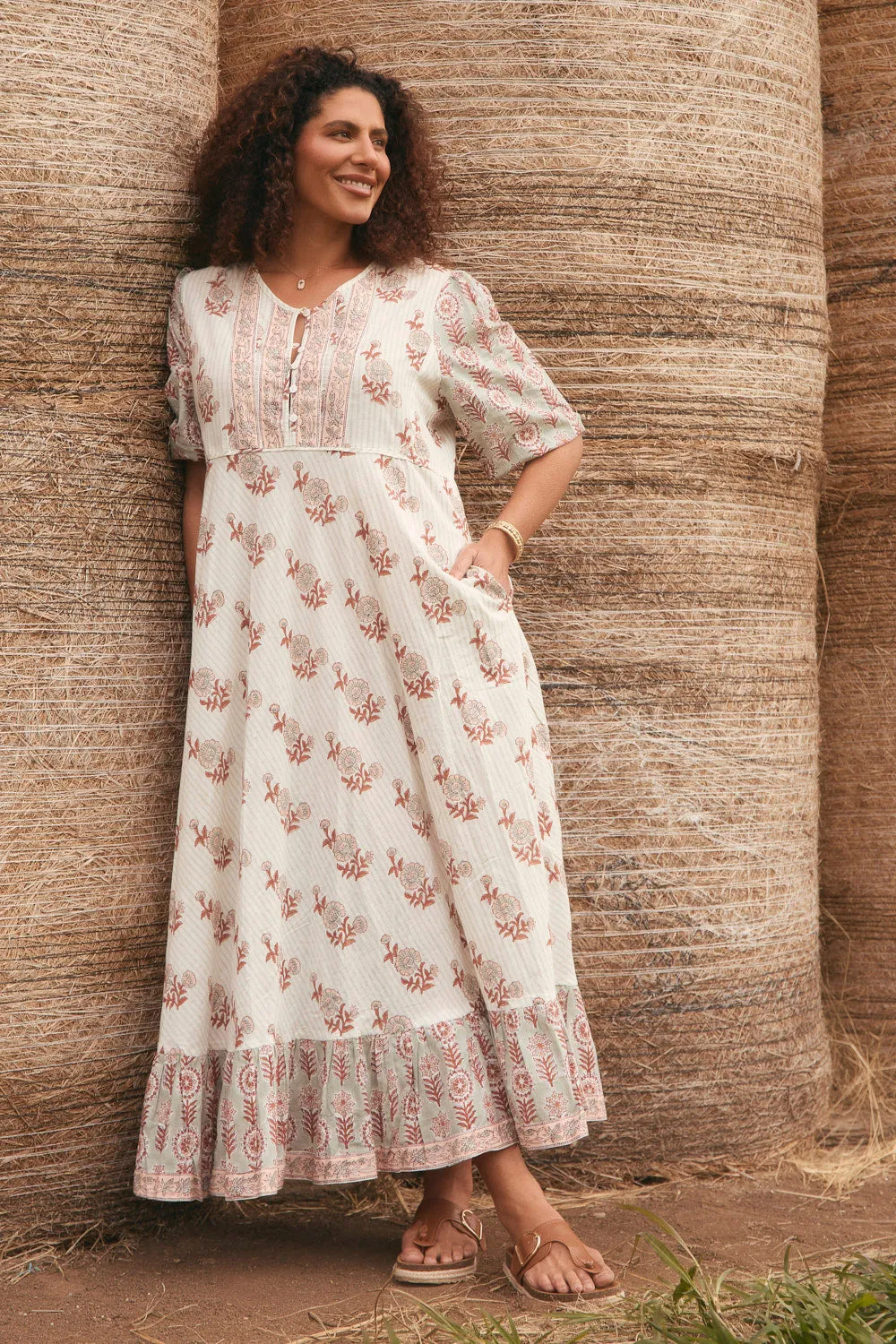 Light Weight Light Comfort Bonnie Umbrella Dress in Fernwood