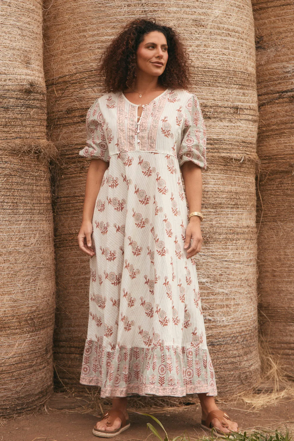 Bonnie Umbrella Dress in Fernwood Bright Feel Chic Fit Wear