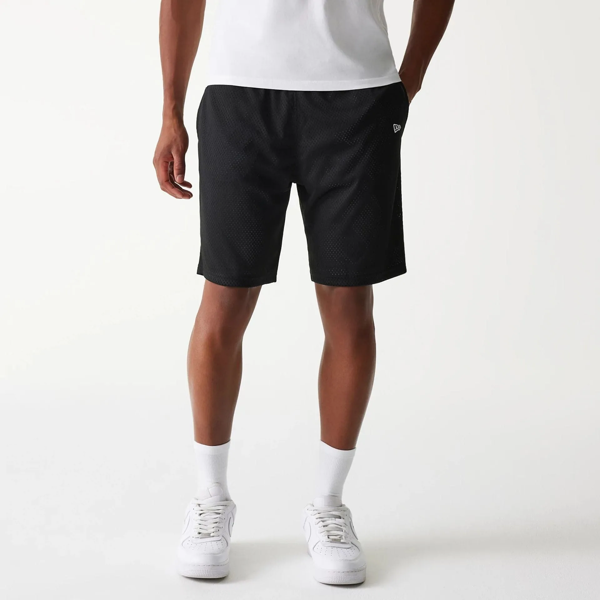 New Era Black Mesh Shorts present for him sweater