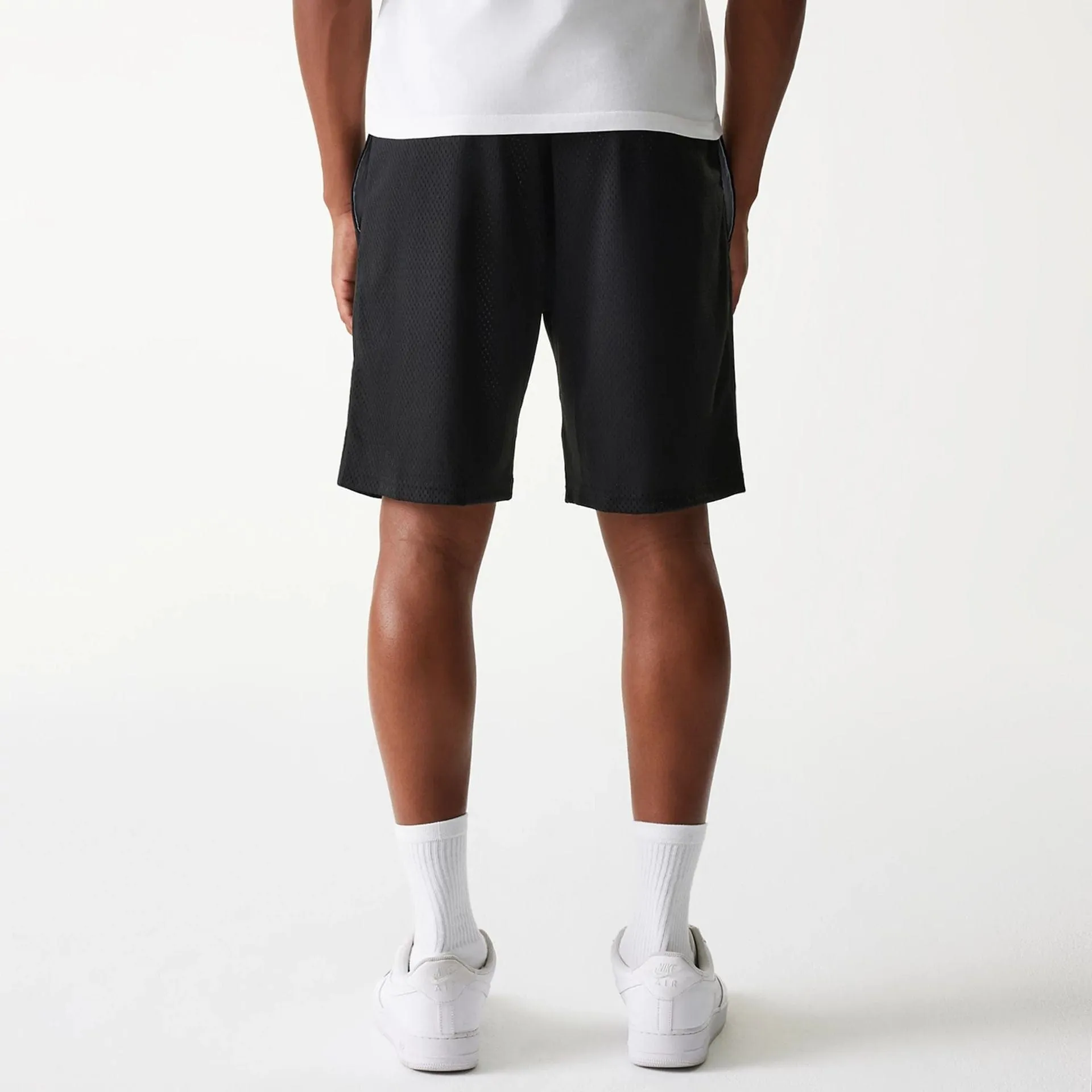New Era Black Mesh Shorts High-End Option