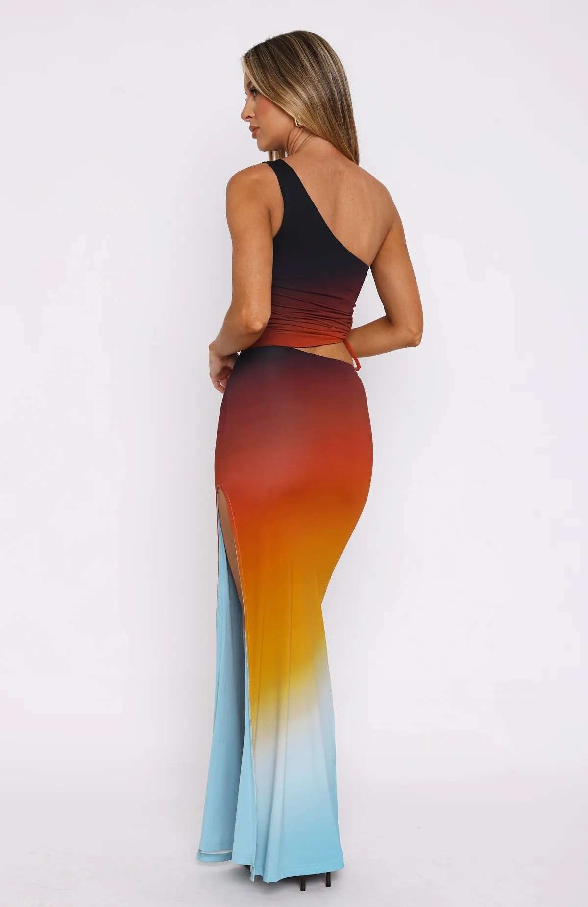 Flared shape All Inclusive Maxi Dress Desert Ombre