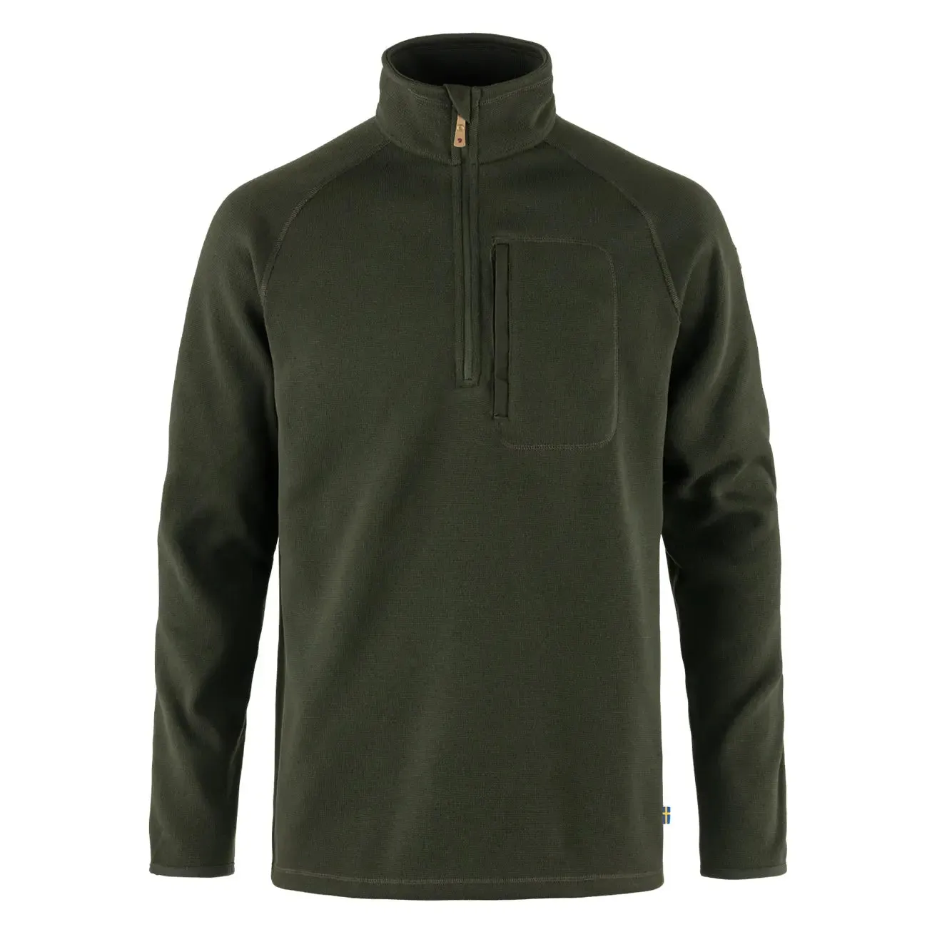 Relaxed Style Relaxed Outfit Gear Fjallraven Ovik Fleece Half Zip Deep Forest
