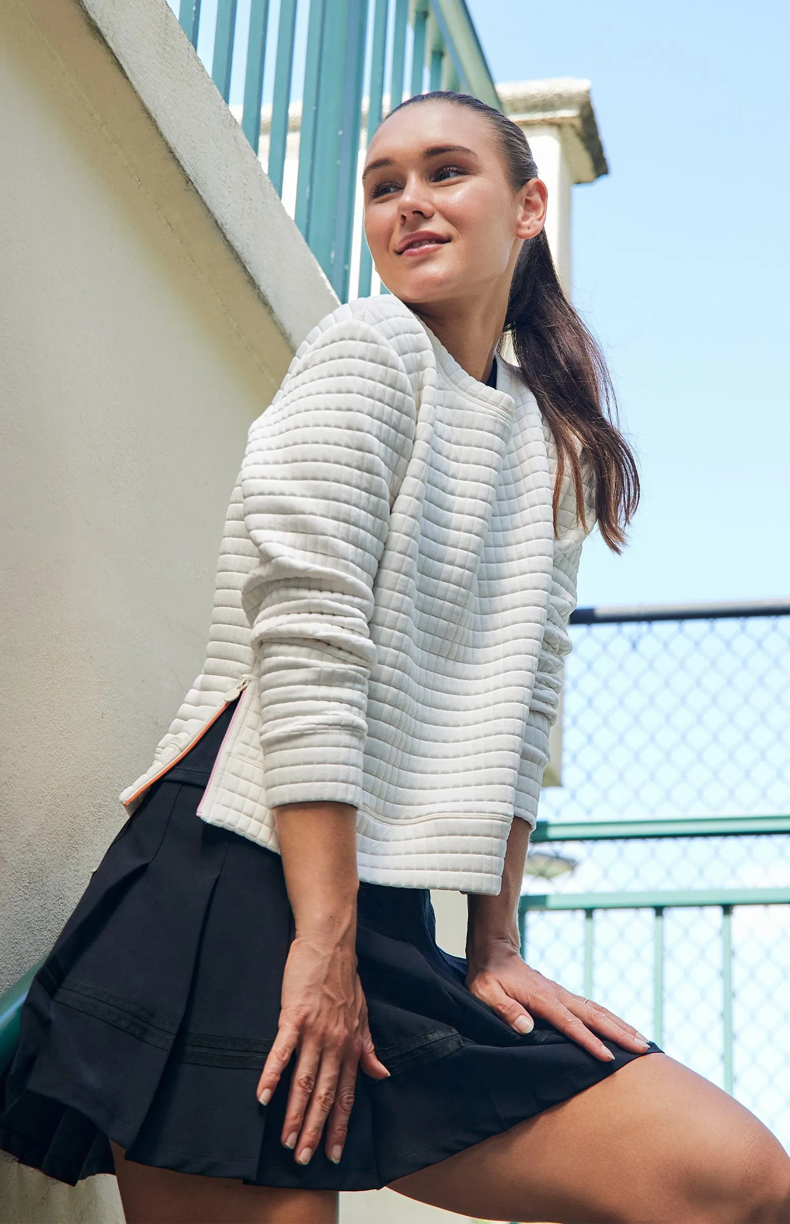 Vibrant color George 16" Skirt - Onyx Black - FINAL SALE