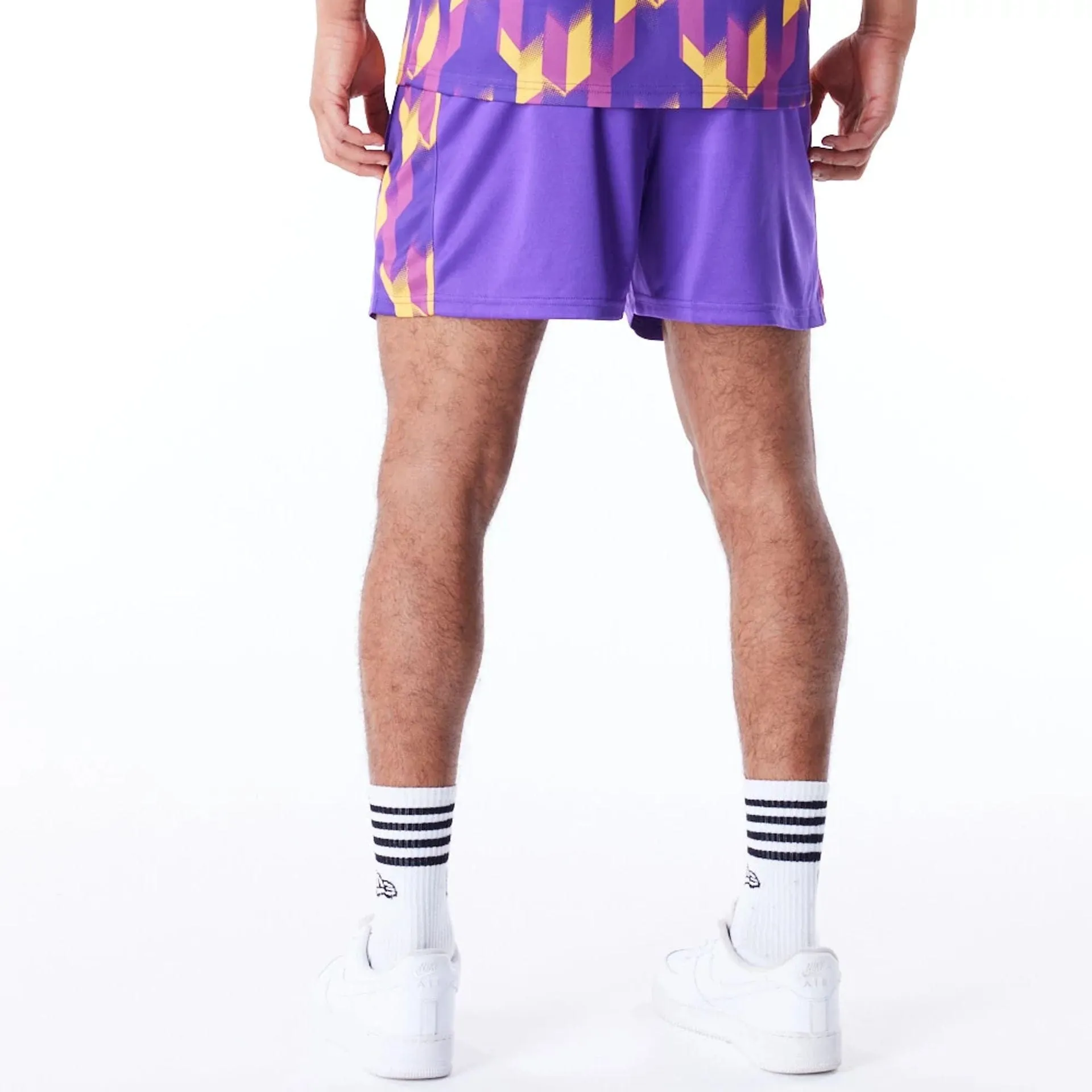 LA Lakers NBA Soccer Purple Short Shorts Everyday Ready khaki shorts