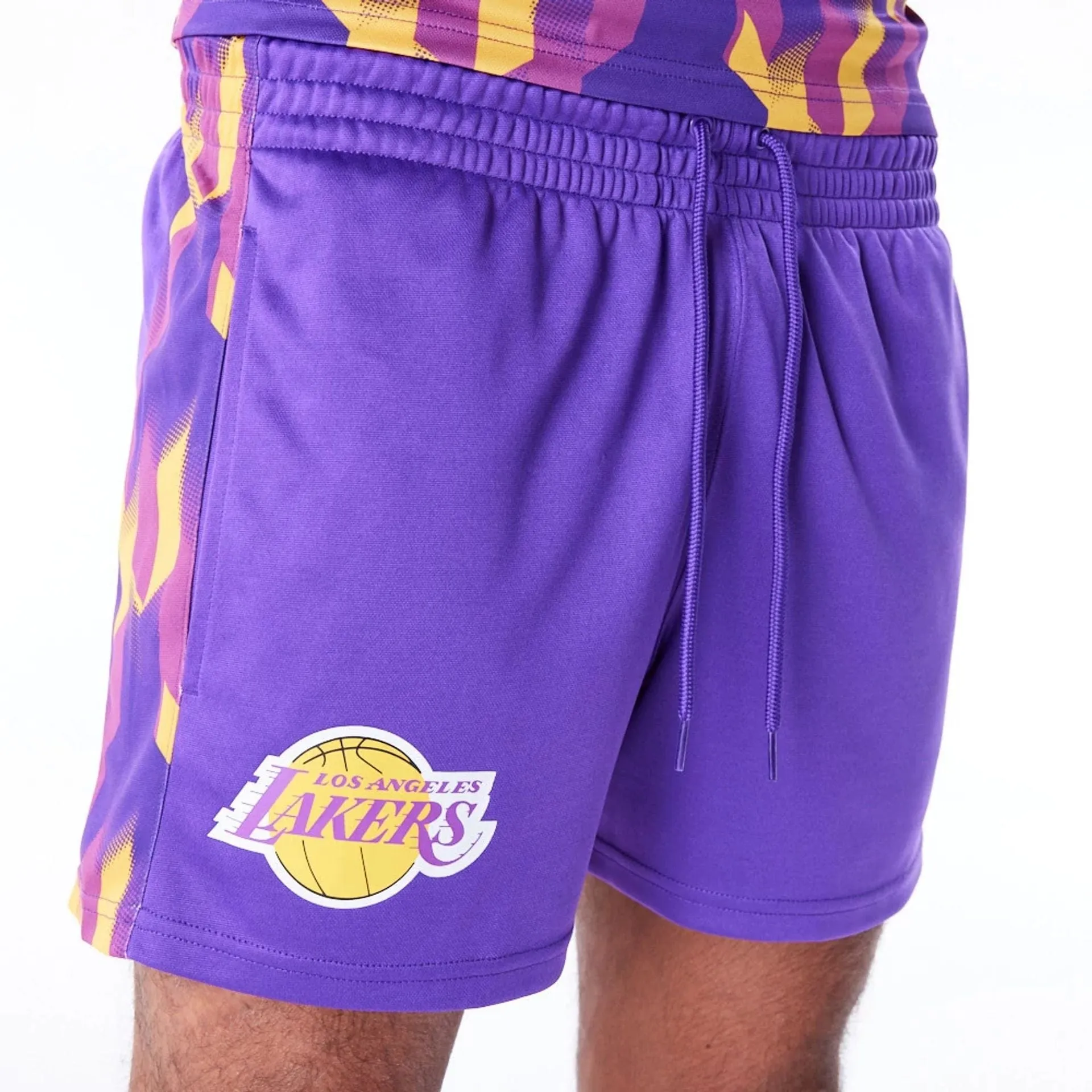 Active Comfort Comfy Design LA Lakers NBA Soccer Purple Short Shorts