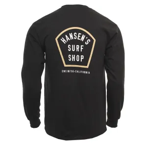 Subtle Logo Placement monochromatic Hansen Mens Shirt Coffin LS