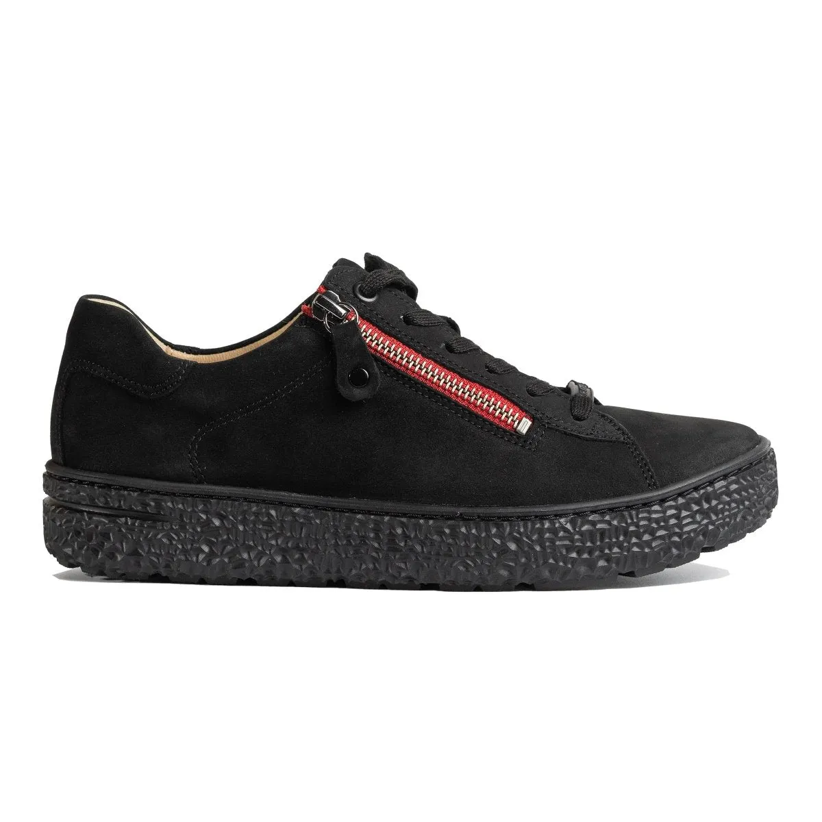 EVA sole Hartjes Women's Phil Black/Red Nubuck