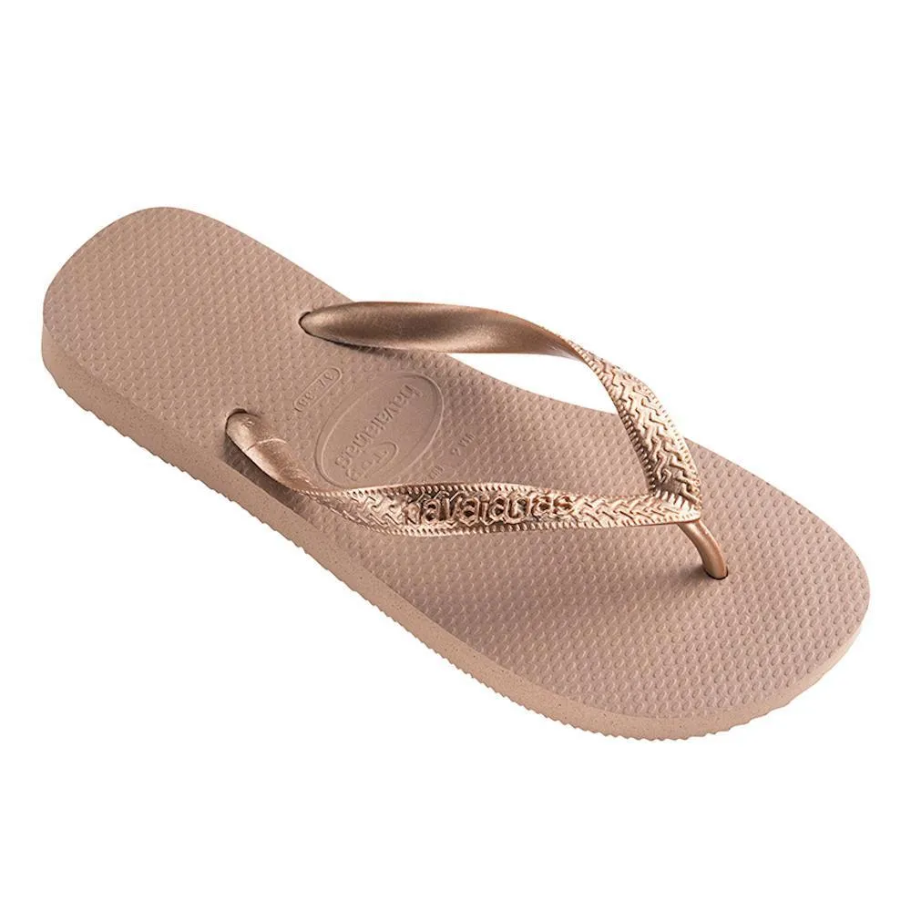Havaianas Women's Top Tiras Rose Gold Spin Hike Cushion Grip
