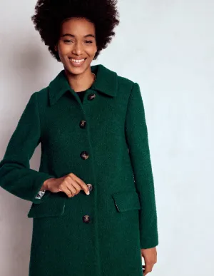 Edinburgh Wool Coat-Emerald Night UV Protective Coating