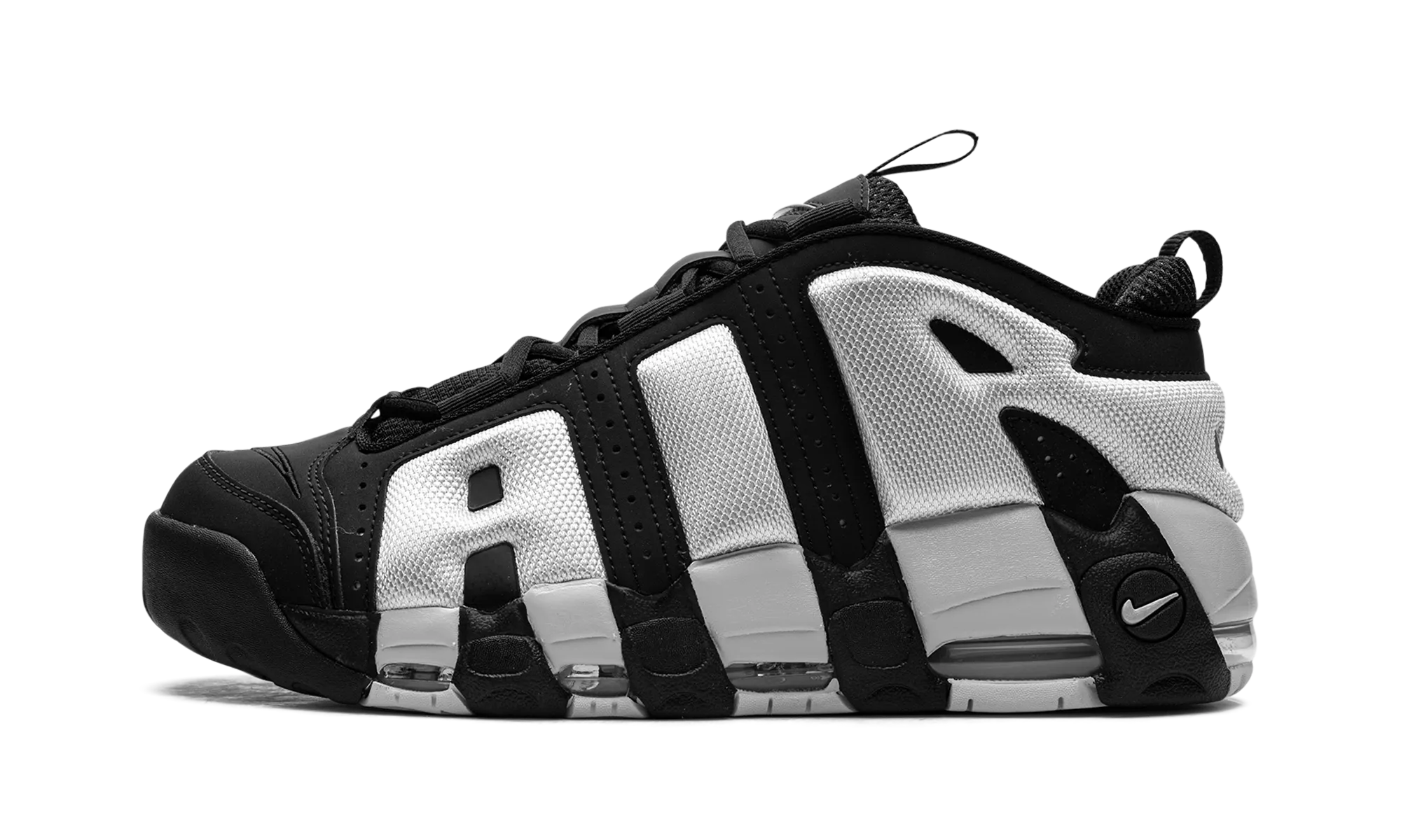 Air More Uptempo Low "Black Photon Dust" mesh shoes