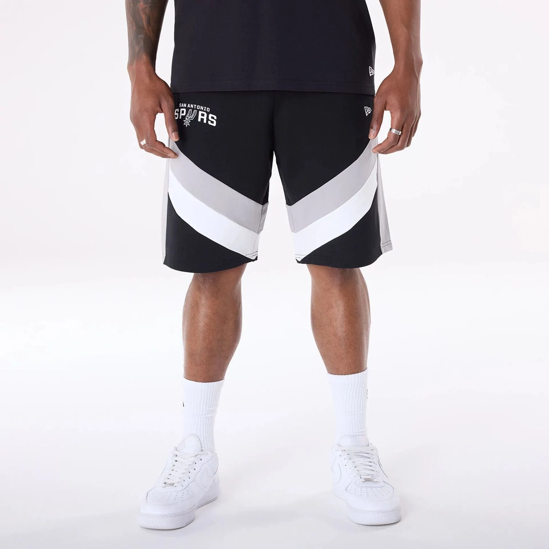 San Antonio Spurs NBA Panel Black Shorts Anti Odor Technology