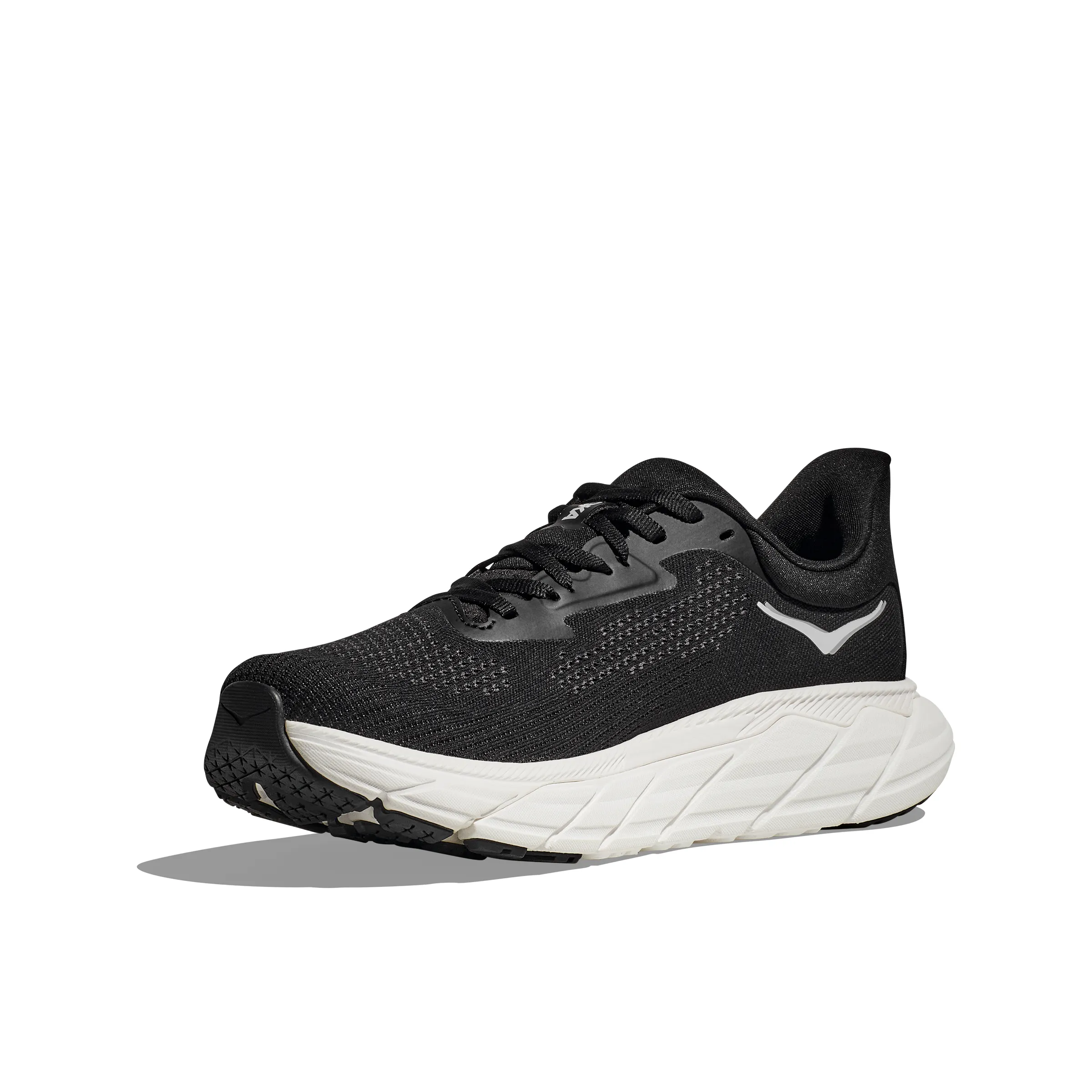 Hoka Mens Trainer Arahi 7 Black White Torsional Stability Web