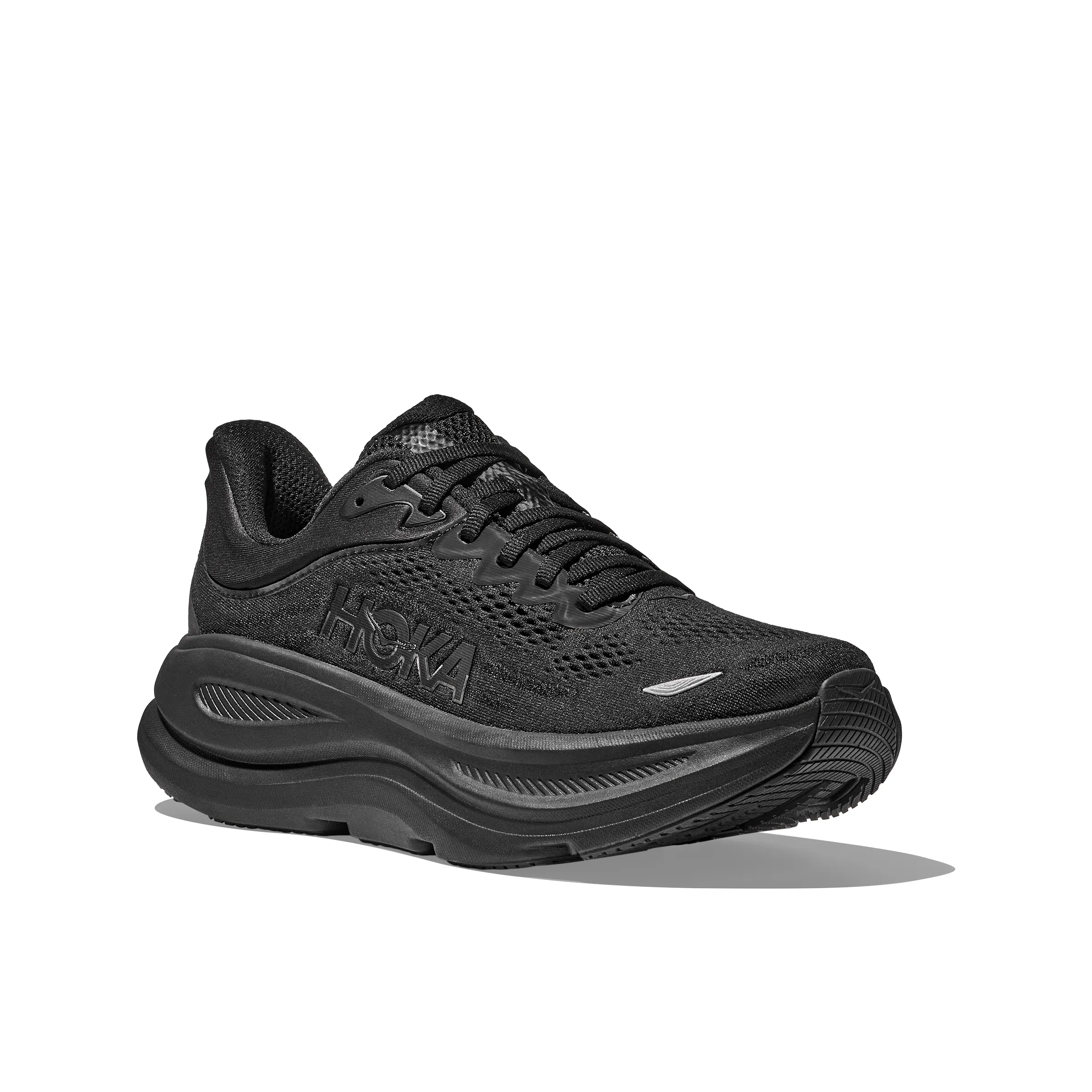 Hoka Mens Trainer Bondi 9 Black outdoor - workout running shoes