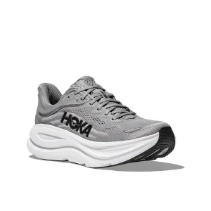 Soft TPU Overlays Vertical Flex Channels Hoka Mens Trainer Bondi 9 Galactic Grey/Stellar Grey