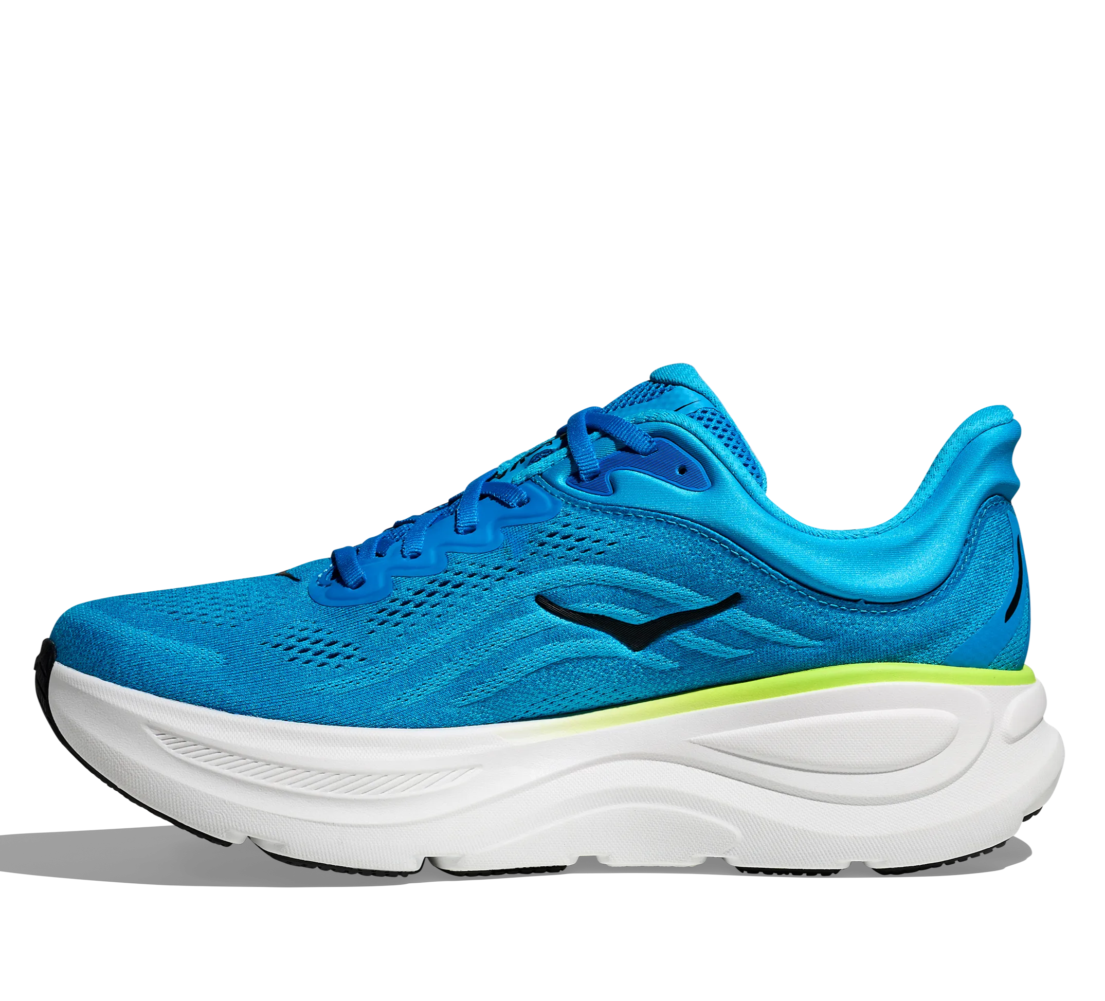 Hoka Mens Trainer Bondi 9 Skyward Blue/Hoka Blue logo - sequined shoes