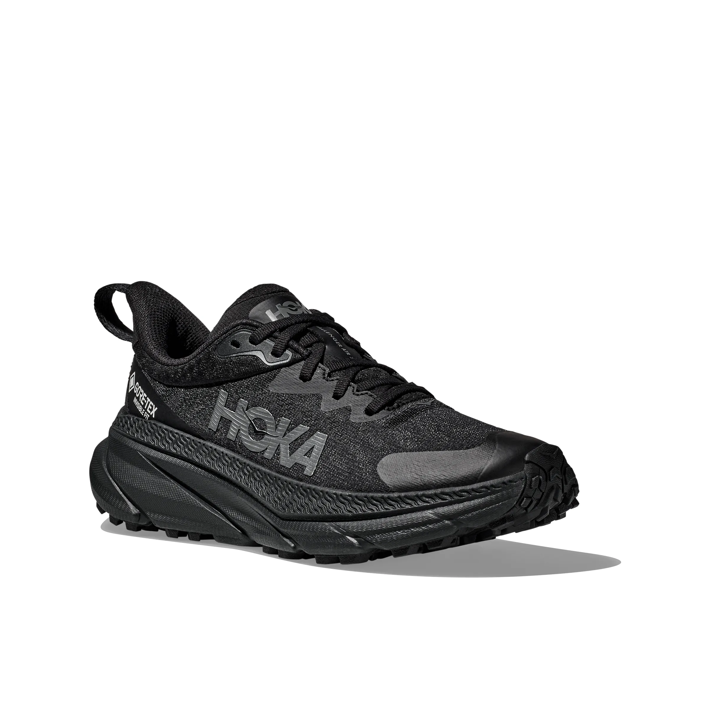 Mountain running Hoka Mens Trainer Challenger ATR 7 GTX Black/Black
