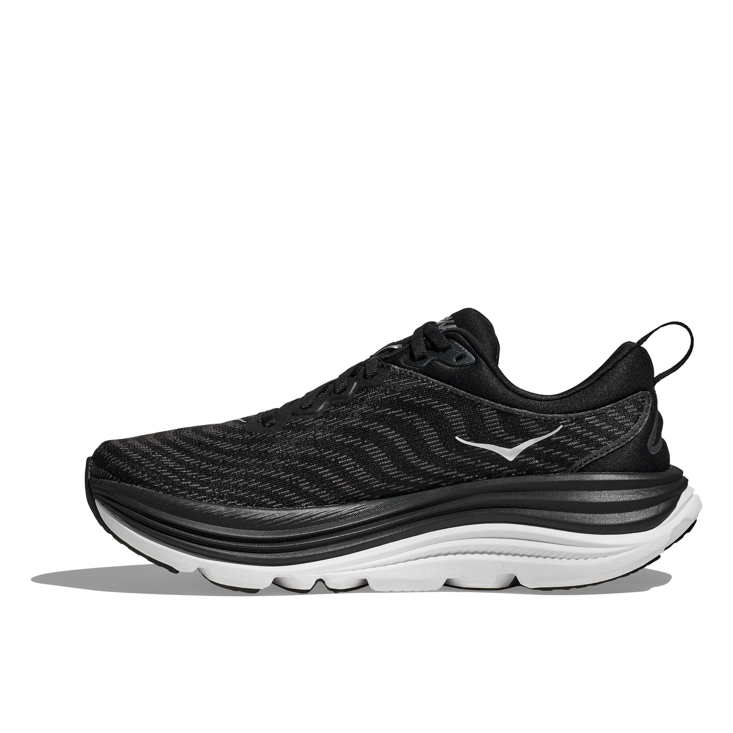 Hoka Mens Trainer Gaviota 5 Black/White competitions Anti - roll