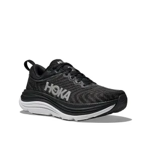 triathlon running shoes Transparent Monofilament Layers Hoka Mens Trainer Gaviota 5 Black/White