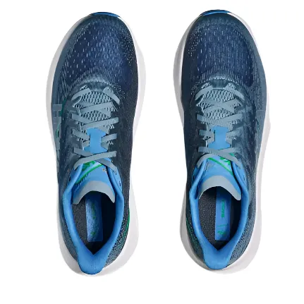 ComfortableFit socially - responsible Hoka Mens Trainer Mach 6 Downpour/Thunder Cloud