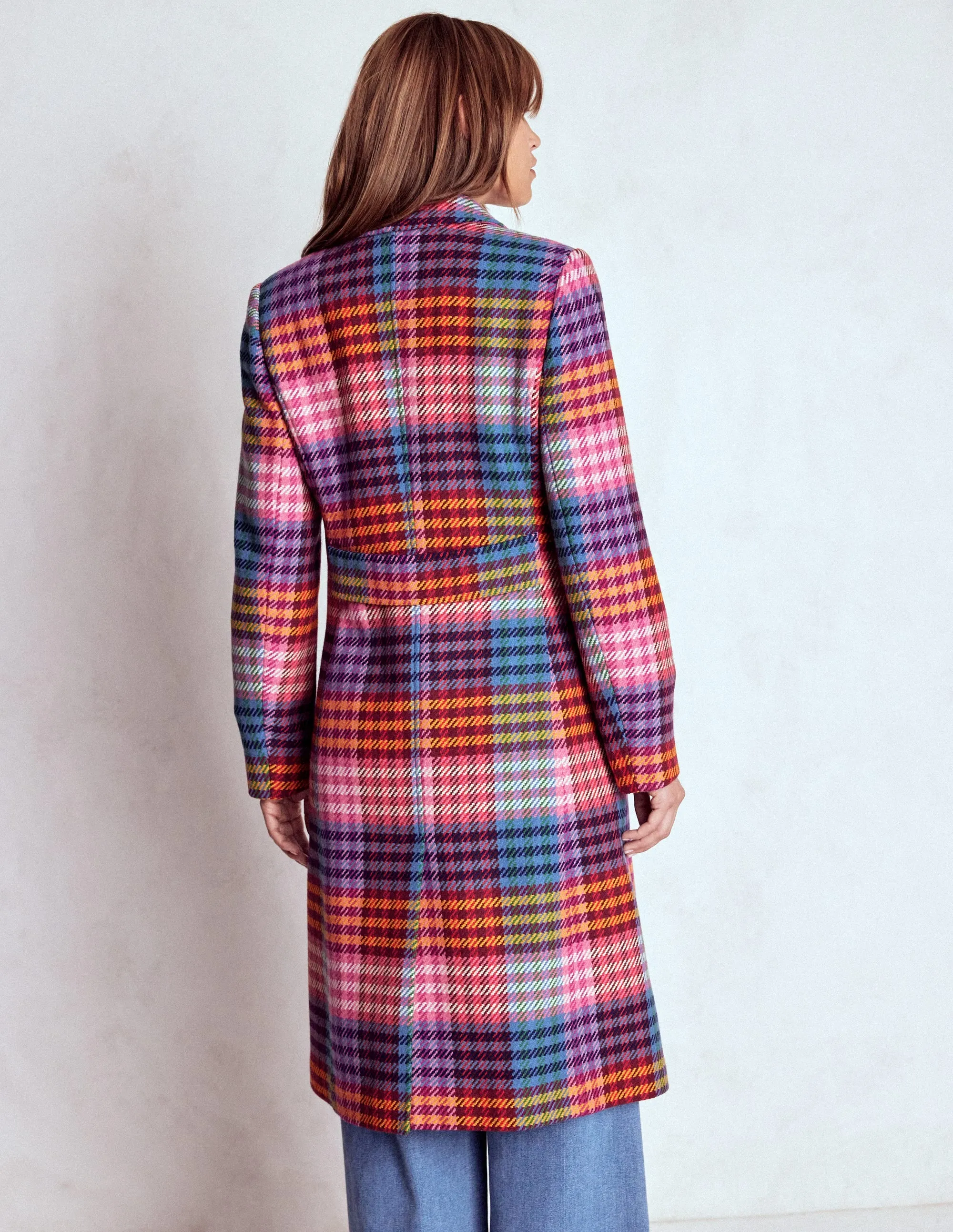 St Albans Coat-Rainbow Blanket Multi Gingham Outer Chill Piece