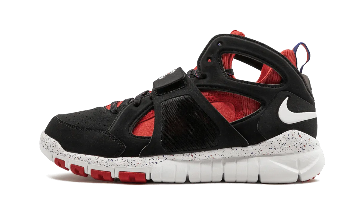 step aerobics shoes Durable Rubber Compound Huarache Free Shield "BLACK/RED"