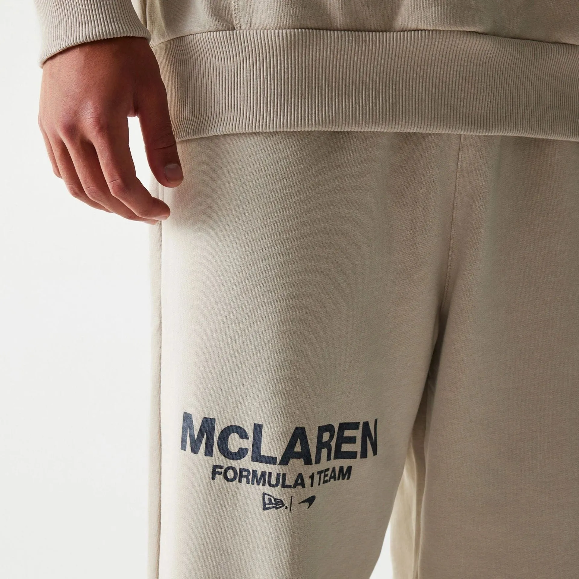 McLaren Racing Light Beige Straight Leg Joggers Comfy Feel