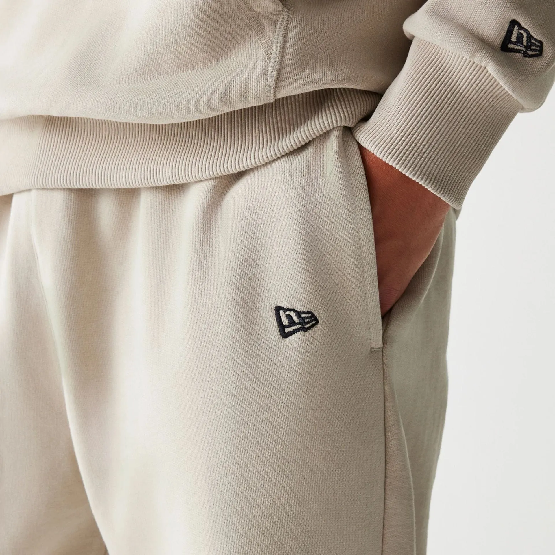 Perfect Silhouette Tagless label McLaren Racing Light Beige Straight Leg Joggers