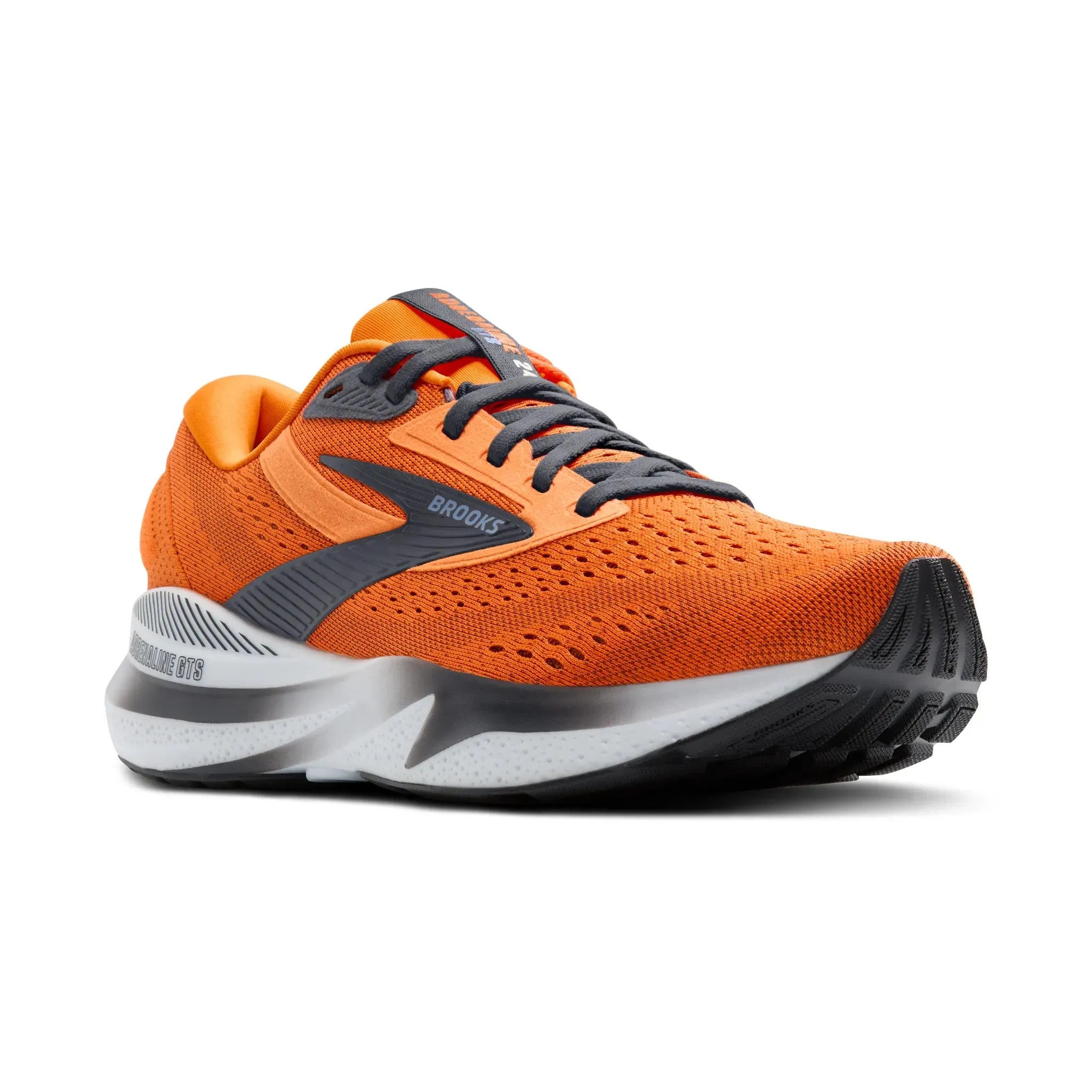 Brooks Mens Trainer Adrenaline GTS 24 Orange/Ebony/Country Blue cycling - to - running shoes