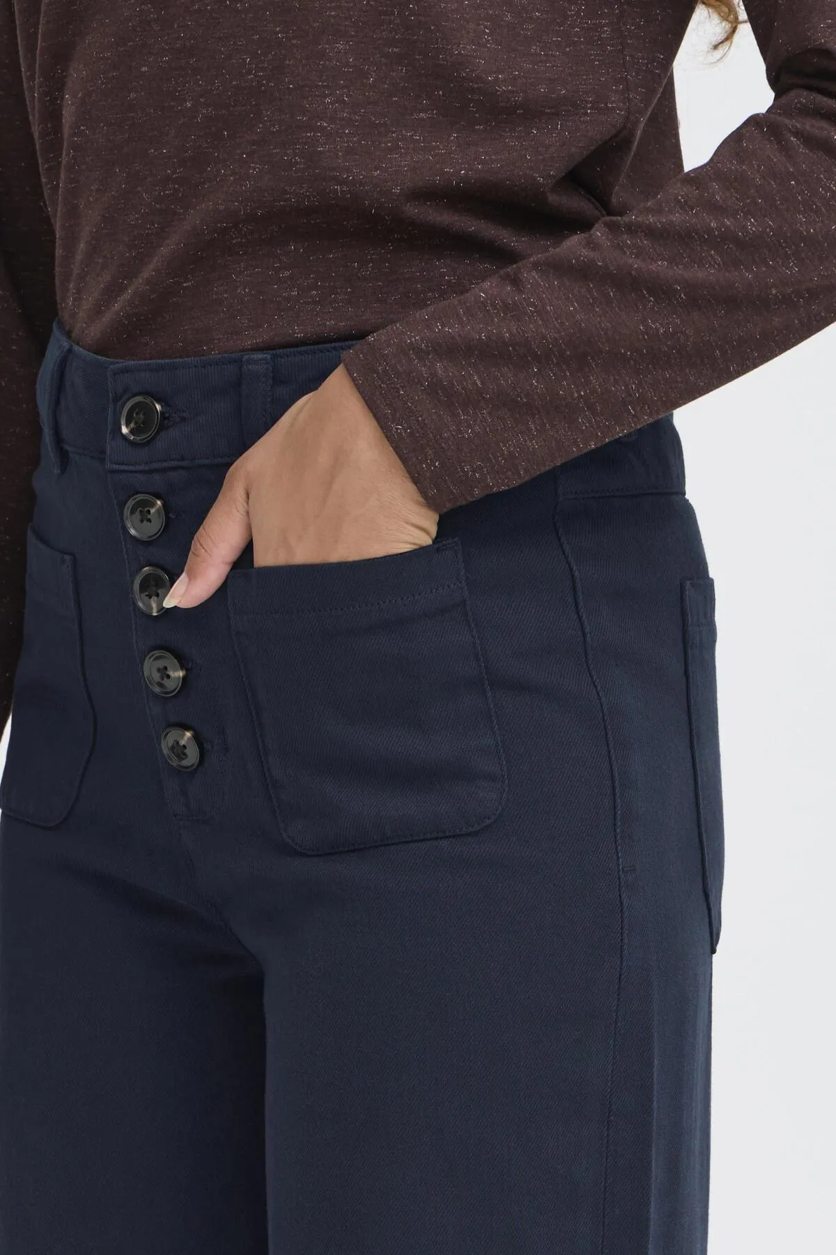 Ichi Womens Jeans Hezano Dark Navy Lightweight Choice