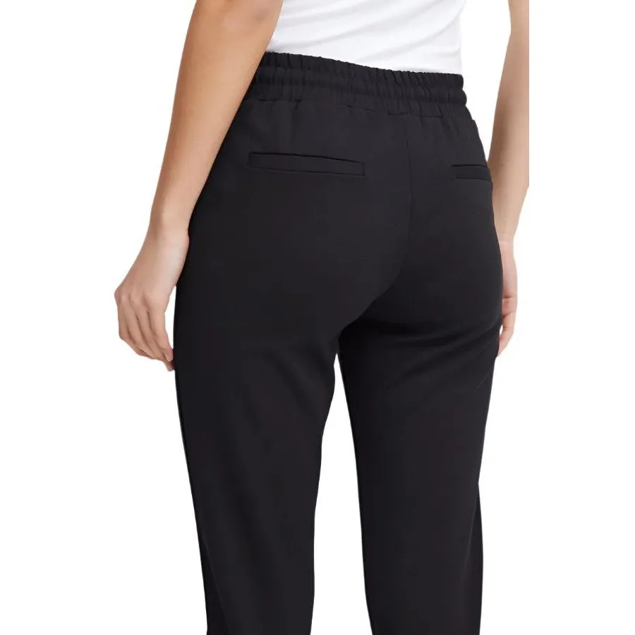 Ichi Womens Twiggy Raven Jeans Black Leisure Ready