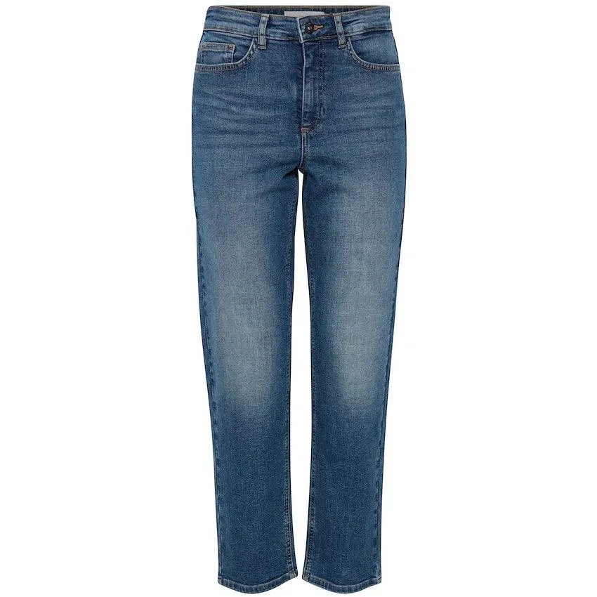Daily Fit Relaxed Feel Ichi Womens Twiggy Raven Jeans Medium Blue
