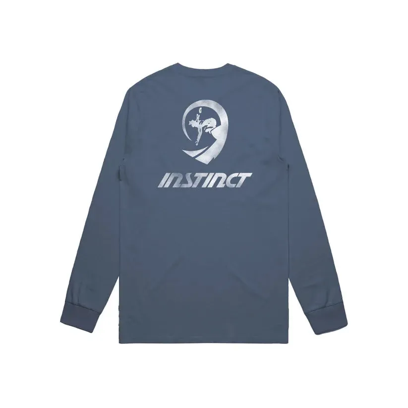 Instinct Mens Shirt Overspray Tube Rider Pocket Long Sleeve Tee Sustainable Production Process Casual Style Wear