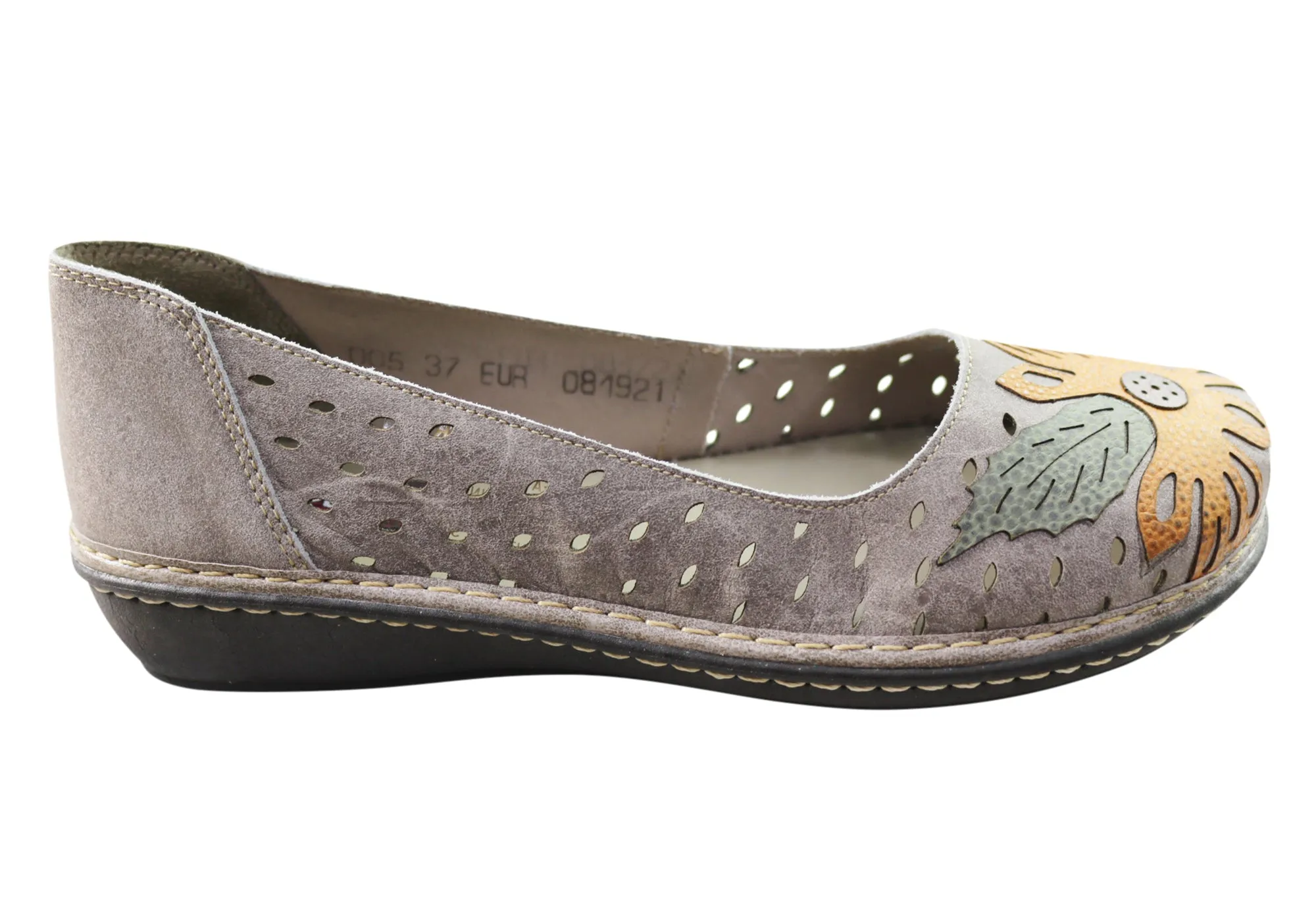 Drive Ease J Gean Leah Womens Comfortable Leather Shoes Made In Brazil