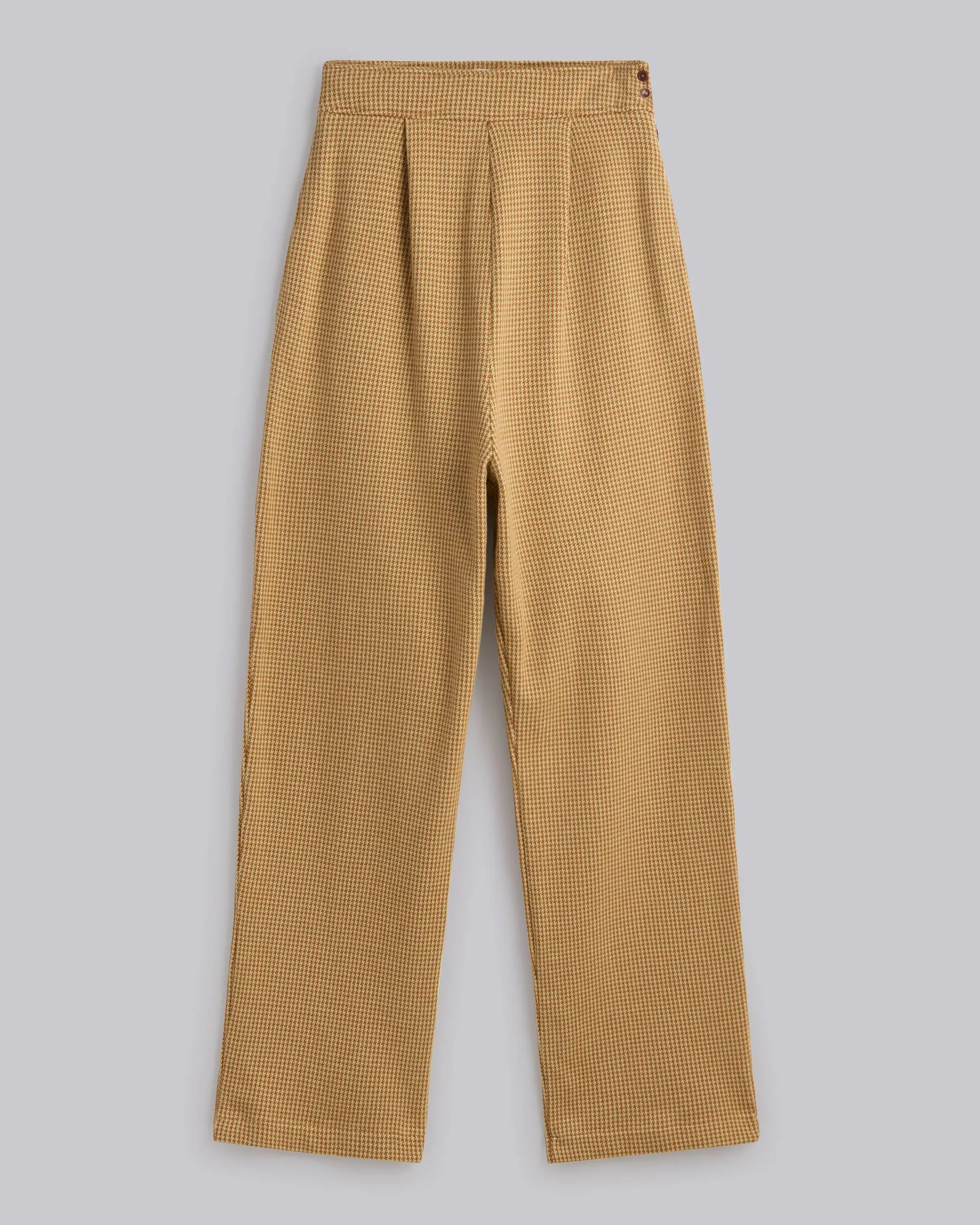 Sleek Cut Jacquard Oversize Pants Pumpkin