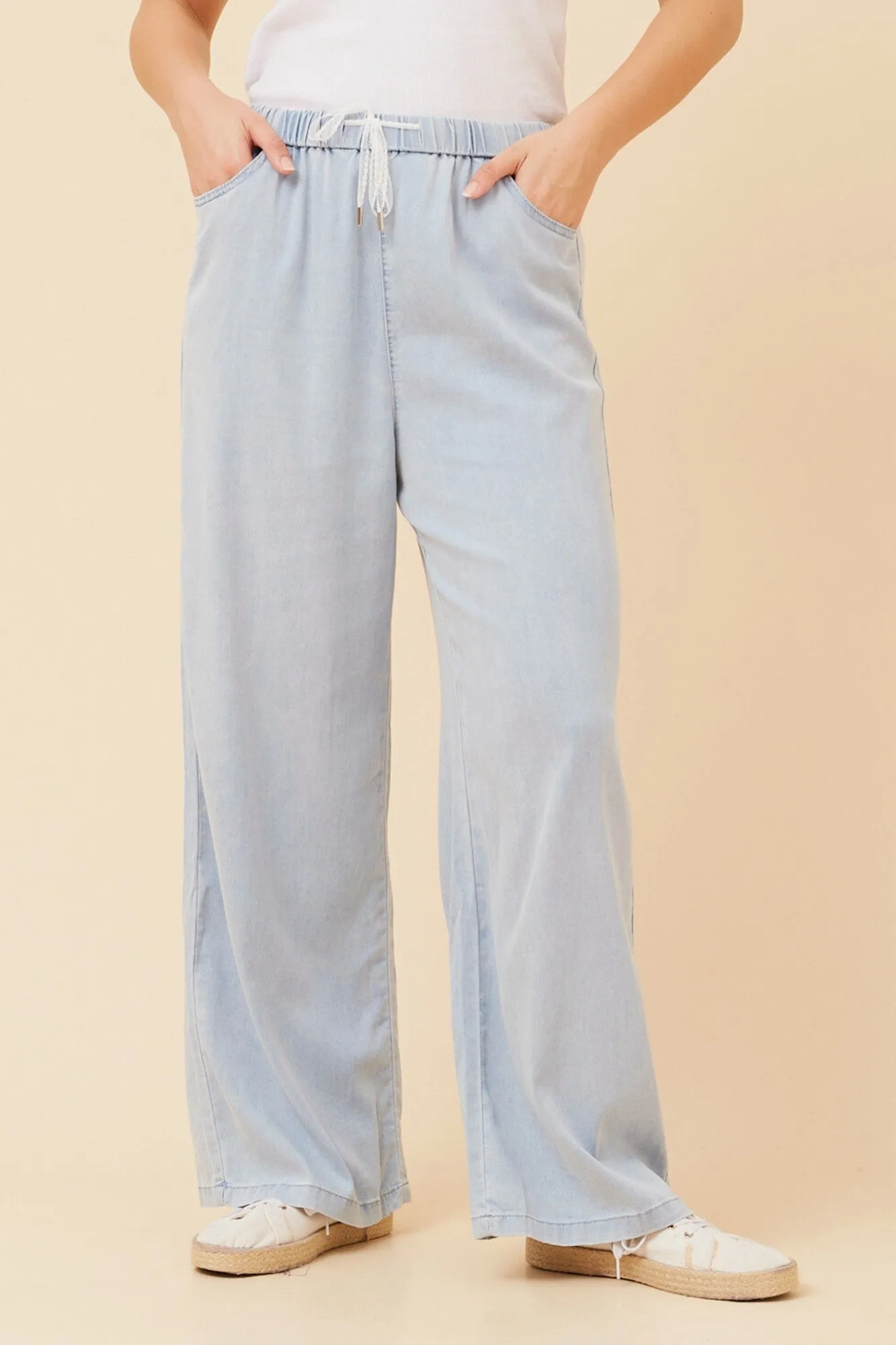 AbrasionResistantPanels JIANA WIDE LEG PANTS