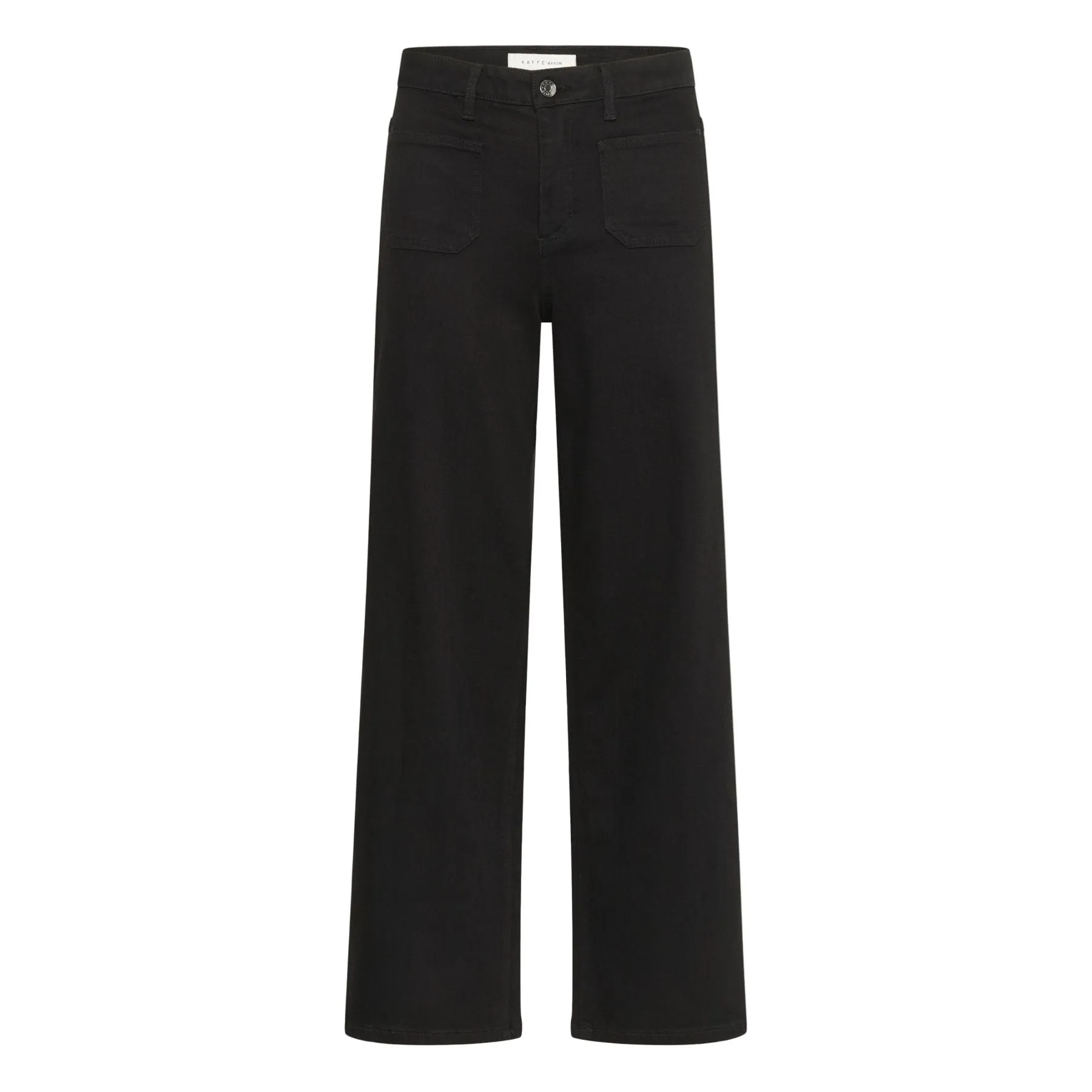 KAFFE 10510722 Black Deep Shopping Day Vibrant Four Way Stretch Fabric