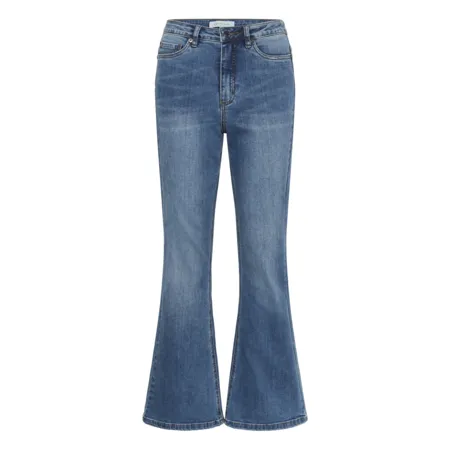 Kaffe Womens Forest High Waist Jeans Medium Blue Denim All Day Comfort Design