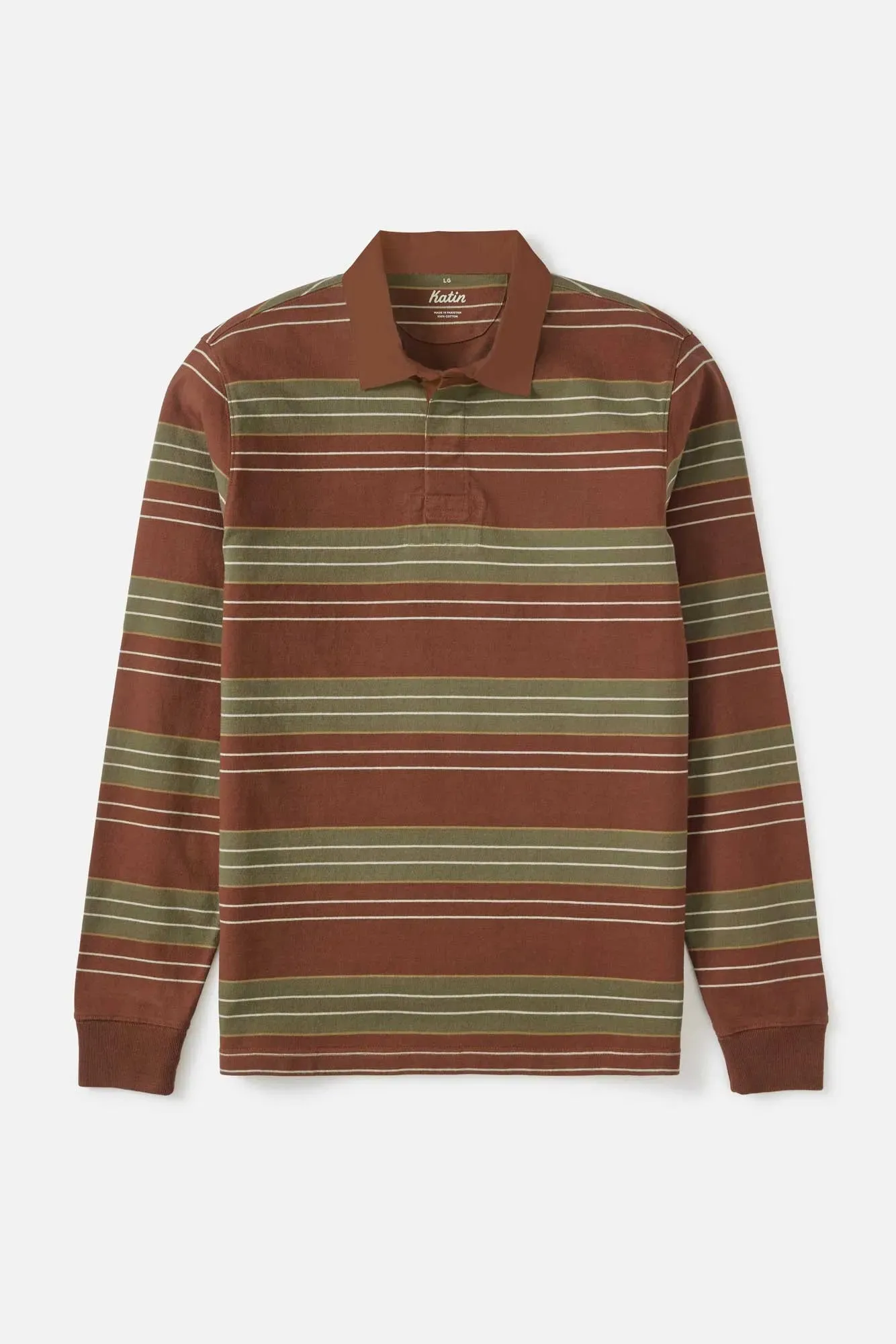 Katin Mens Shirt Greg LS Rugby Polo Sport Performance Fit Sport Wear