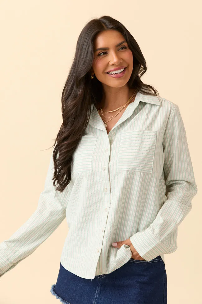 lightweight pants Kid Play Kaylee Green Striped Shirt