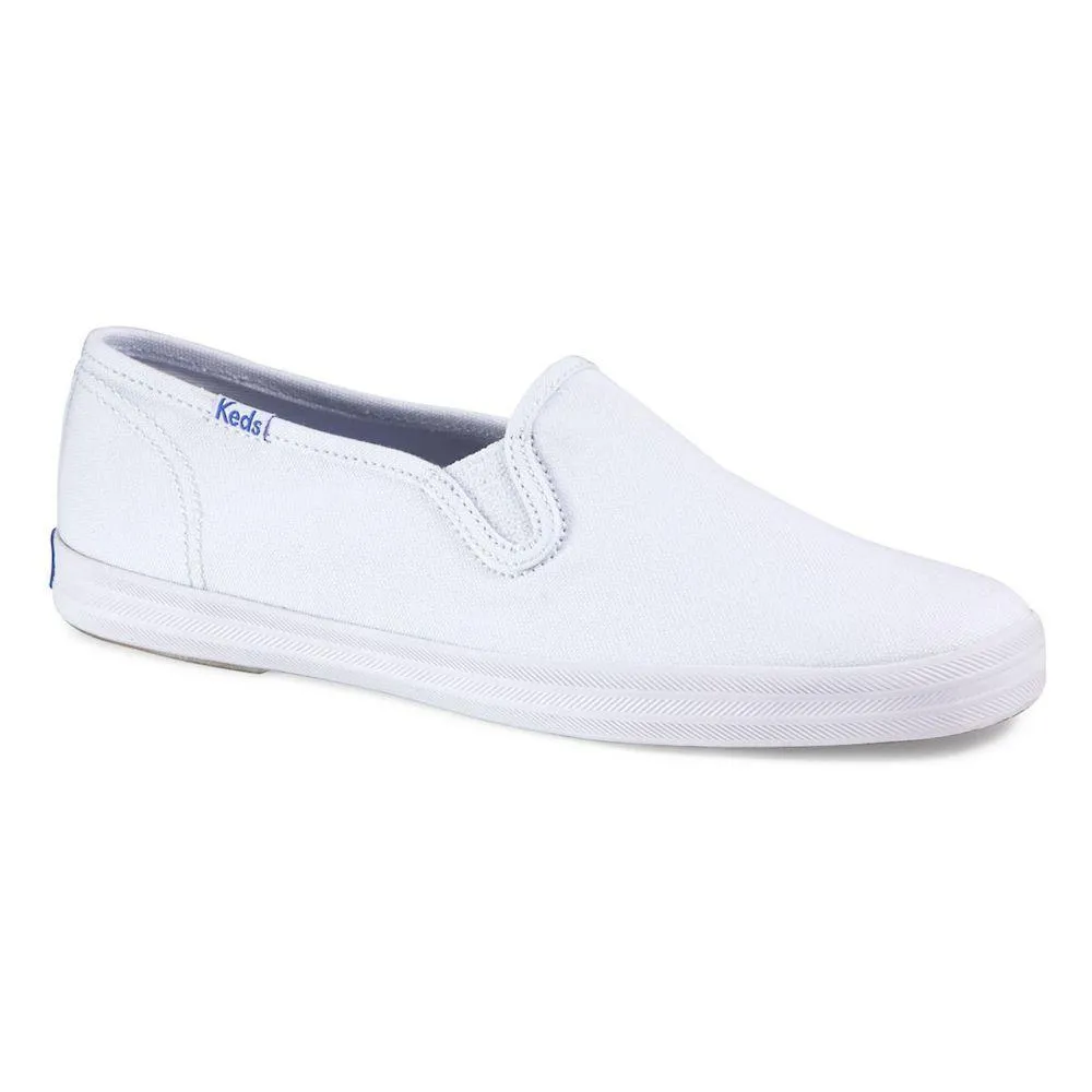 Keds Women's WF23240 Champion Slip On White Breathable Perforated Panel