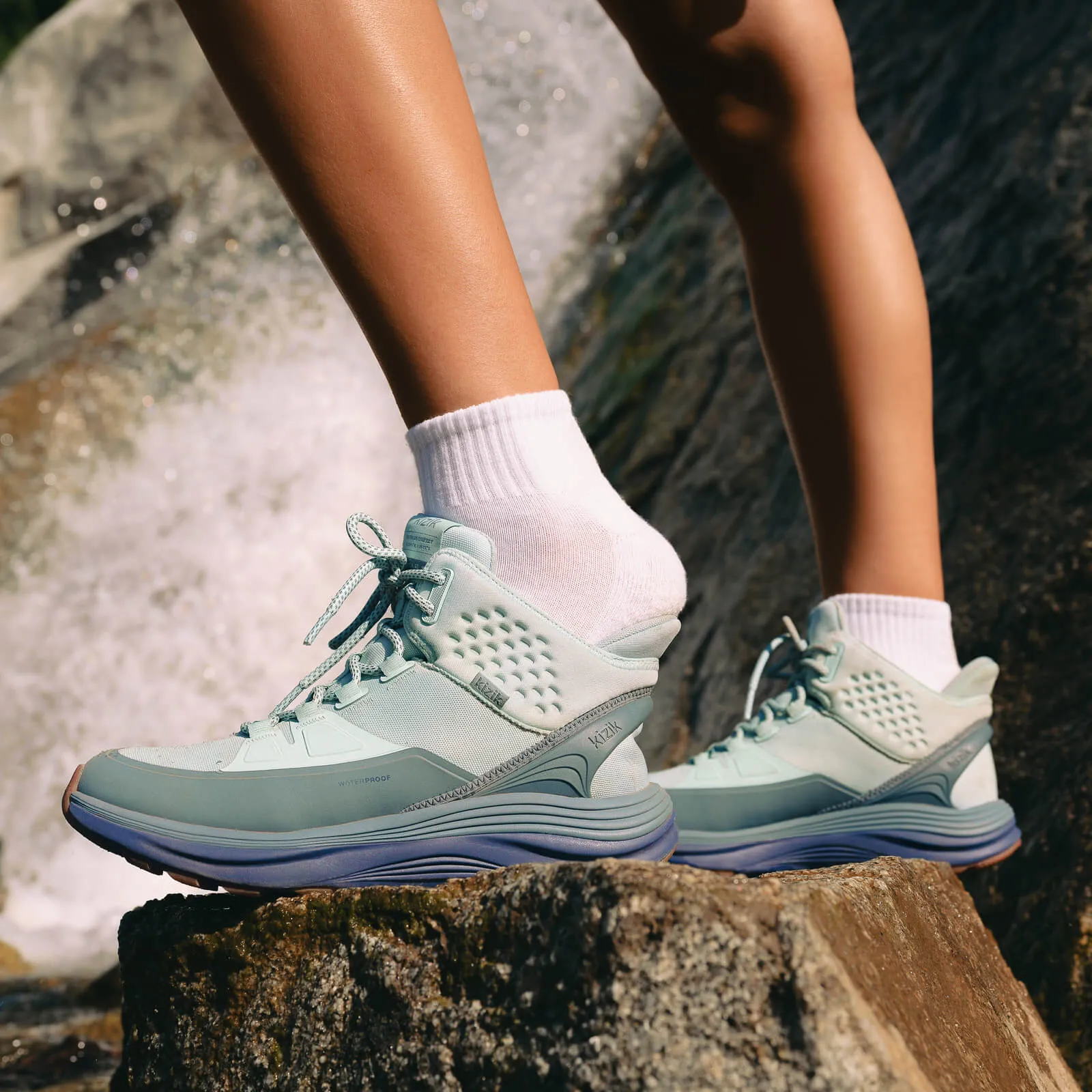 Kizik London AT MID WP Surfspray WLOM2582 Foam Base Kids Play