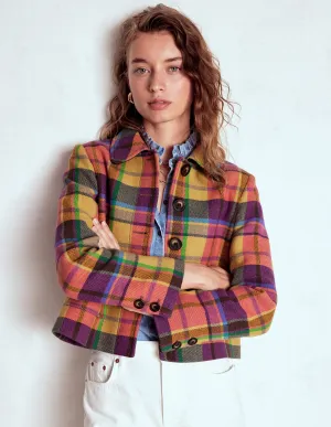 Knightsbridge Wool Jacket-Multi Check Water Resistant Shell