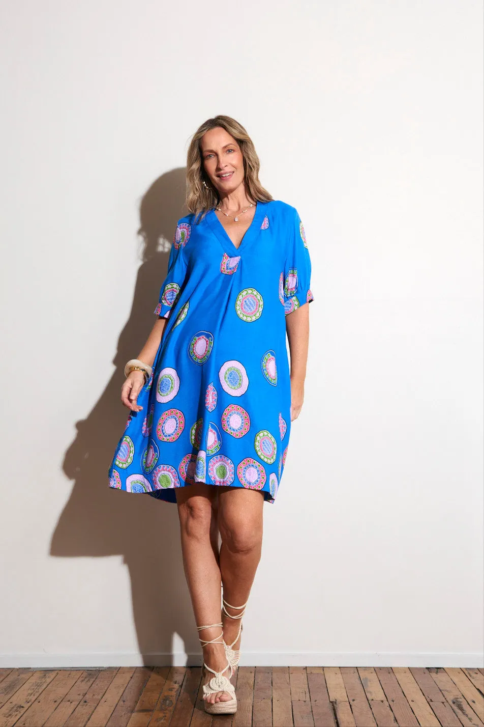 Kora Puff Sleeve Dress in Lumina Casual weekend dress
